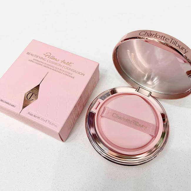 ٻҾ3 ͧԹ : Charlotte Tilbury Pillow Talk Beautifying Cushion Foundation 12 g. ت蹵 Եҧ੾зҹ ͹ʡ ҹǷṺǴҡ ʺҧ ṺʹԷ仡Ѻ դ ҡ ١س˹ Ѻҡ Ӥ