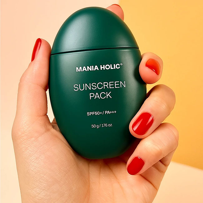 �ٻ�Ҿ���4 �ͧ�Թ��� : Mania Holic Sunscreen Pack SPF50+ PA+++ 50g �����ѹᴴ���Ϳ���������Ѻ�������·�����Ѻ�ҧ��� Seoul Awards 2023 �ҡ����� ����ö����������Ѿ �繤����������駤�Һ ����˹����˹��˹� �����������֡ʺ�� �����ʺ��ó���������㹡�û���ͧ��Ǣͧ��س