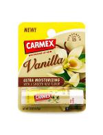 Carmex Ultra Moisturizing Lip Balm SPF 15 #Vanilla ลิปบาล์มแบบแท่ง กลิ่นวนิลลาหอมหวาน บำรุงสำหรับรักษาริมฝีปากไม่ให้แห้ง แตกเป็นขุย ลบรอยดำคล้ำที่ริมฝีปากทำให้ปากเป็นสีชมพู ใสและตึง พร้อมกันแดด SPF15 Carmex Ultra Moisturizing Lip Balm SPF 15 #Vanilla ลิปบาล์มแบบแท่ง กลิ่นวนิลลาหอมหวาน บำรุงสำหรับรักษาริมฝีปากไม่ให้แห้ง แตกเป็นขุย ลบรอยดำคล้ำที่ริมฝีปากทำให้ปากเป็นสีชมพู ใสและตึง พร้อมกันแดด SPF15