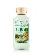 **พร้อมส่ง**Bath & Body Works Pear & Cashmere Woods Autumn Shea & Vitamin E Body Lotion 236 ml. โลชั่นบำรุงผิวสุดพิเศษ กลิ่นหอมสดชื่น ติดทนนาน กลิ่นหอมลูกแพร์ผสมกลิ่นเปลือกไม้หอมคะ