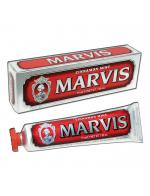 MARVIS Cinnamon Mint Toothpaste 75ml. (หลอดสีแดง) ยาสีฟันชั้นเลิศจากอิตาลี สูตรหอมสดชื่นจากมิ้นท์และชินนามอน พร้อมมอบความอ่อนโยนด้วยกลิ่นหอมสดชื่นของมิ้นต์ อีกทั้งยังมีความหวาน ซึ่งเป็นรสชาติที่แปลกใหม่และไม่เคยสัมผัสมาก่อน มอบลมหายใจที่หอม สดชื MARVIS Cinnamon Mint Toothpaste 75ml. (หลอดสีแดง) ยาสีฟันชั้นเลิศจากอิตาลี สูตรหอมสดชื่นจากมิ้นท์และชินนามอน พร้อมมอบความอ่อนโยนด้วยกลิ่นหอมสดชื่นของมิ้นต์ อีกทั้งยังมีความหวาน ซึ่งเป็นรสชาติที่แปลกใหม่และไม่เคยสัมผัสมาก่อน มอบลมหายใจที่หอม สดชื