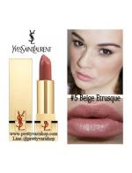 **พร้อมส่ง**YSL YVES SAINT LAURENT Rouge Pur Couture Lipstick #5 Beige Etrusque 3.8 g. ลิปสติกแบรนด์หรูแท่งสีทอง เนื้อซาตินละเอียดช่วยให้คุณสวยโดดเด่นมีเอกลักษณ์กว่าใคร ลิปสติกให้เนื้อสัมผัสนุ่ม เนื้อสีชัดติดทนพร้อมให้ความชุ่มชื้นยาวนานตลอดทั้งวัน