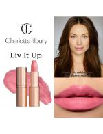 **พร้อมส่ง**Charlotte Tilbury K.I.S.S.I.N.G Lipstick สี Liv It Up ลิปสติกเนื้อเนียนนุ่มที่มาในแพคเกจสุดหรู สีสวยมากเหมาะสำหรับผิวของสาวเอเซีย โดยเมคอัพอาร์ตทิสอย่าง Chalotte Tilbury เคลมว่าเป็นลิปสติคเนื้อดี เม็ดสีแน่นและติดทนนาน อีกทั้งไม่ทำให้ริมฝีปาก