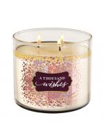 Bath & Body Works A Thousand Wishes 3-Wick Candle 411 g. เทียนหอมสุดพิเศษ ขนาดใหญ่ มี 3 ไส้เทียน กระจายกลิ่นหอมได้ทั่วห้อง กลิ่นหอมอบอุ่นผสมผสานหลากหลายกลิ่น กลิ่นดอกพิโอนี่ ผสมกลิ่นแชมเปญ หอมนุ่มหรูมีระดับคะ Bath & Body Works A Thousand Wishes 3-Wick Candle 411 g. เทียนหอมสุดพิเศษ ขนาดใหญ่ มี 3 ไส้เทียน กระจายกลิ่นหอมได้ทั่วห้อง กลิ่นหอมอบอุ่นผสมผสานหลากหลายกลิ่น กลิ่นดอกพิโอนี่ ผสมกลิ่นแชมเปญ หอมนุ่มหรูมีระดับคะ