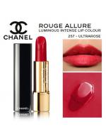 **พร้อมส่ง**Chanel Rouge Allure Luminous Intense Lip Colour #257 Ultrarose 3.5 g. ลิปสติกเพื่อสีสันเปล่งประกายเด่นชัด มอบความมีชีวิตชีวาและเปล่งประกาย ด้วยเนื้อสัมผัสบางเบาเป็นพิเศษ ซึมซาบอย่างรวดเร็ว เปรียบเสมือนผิวที่สอง เฉดสีอันเด่นชัดหลากหลาย สำหรับสไ