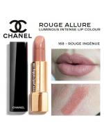 **พร้อมส่ง**Chanel Rouge Allure Luminous Intense Lip Colour #168 Rouge Ingenue 3.5 g. ลิปสติกเพื่อสีสันเปล่งประกายเด่นชัด มอบความมีชีวิตชีวาและเปล่งประกาย ด้วยเนื้อสัมผัสบางเบาเป็นพิเศษ ซึมซาบอย่างรวดเร็ว เปรียบเสมือนผิวที่สอง เฉดสีอันเด่นชัดหลากหลาย สำหร