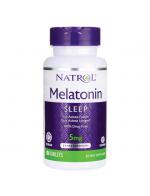 Natrol Melatonin Sleep 5Mg 100 Tablets ของแท้จาก US 100% วิตามินเมลาโทนินแบบกัมมี่ รสสตรอเบอร์รี่ ช่วยทำให้รู้สึกผ่อนคลาย นอนหลับง่ายขึ้น หลับสบายไม่ตื่นกลางดึก ตื่นมาสมองปลอดโปร่ง ช่วยให้อาการ jet lag ดีขึ้น ช่วยให้ร่างกายต