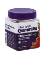 Natrol Gummies Melatonin 5 Mg 90 Strawberry Gummies ของแท้จาก US 100% วิตามินเมลาโทนินแบบกัมมี่ รสสตรอเบอร์รี่ ระดับความเข้มข้นสำหรับผู้เริ่มทาน ช่วยทำให้รู้สึกผ่อนคลาย นอนหลับง่ายขึ้น หลับสบายไม่ตื่นกลางดึก ตื่นมาสมองปลอดโปร่ง ช่วยให้อา