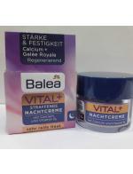 Balea Vital+ Straffende Nacht Creme 50 ml. ไนท์ครีมแบรนด์ลดริ้วรอยชั้นนำจากประเทศเยอรมัน ครีมบำรุงกลางคืนหน้าเด้ง ช่วยให้ผิวมีความชุ่มชื่นและให้ผิวรู้สึกนุ่มนวล แคลเซียมช่วยเพิ่มฟังก์ชันเซลล์ผิวที่เป็นธรรมชาติ ผิวของคุณจะยืดหยุ่นมากขึ้น ช่วยให Balea Vital+ Straffende Nacht Creme 50 ml. ไนท์ครีมแบรนด์ลดริ้วรอยชั้นนำจากประเทศเยอรมัน ครีมบำรุงกลางคืนหน้าเด้ง ช่วยให้ผิวมีความชุ่มชื่นและให้ผิวรู้สึกนุ่มนวล แคลเซียมช่วยเพิ่มฟังก์ชันเซลล์ผิวที่เป็นธรรมชาติ ผิวของคุณจะยืดหยุ่นมากขึ้น ช่วยให