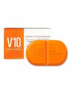*พร้อมส่ง*Some By Mi V10 Pure Vitamin C Multi Vita Cleansing Bar 106 g. สบู่วิตามินซีบริสุทธิ์ ช่วยทำความสะอาดได้อย่างหมดจด ลดรอยสิว จุดด่างดำ เผยผิวขาวสะอาด ด้วยวิตามินซีเข้มข้นถึง 15,000 ppm *พร้อมส่ง*Some By Mi V10 Pure Vitamin C Multi Vita Cleansing Bar 106 g. สบู่วิตามินซีบริสุทธิ์ ช่วยทำความสะอาดได้อย่างหมดจด ลดรอยสิว จุดด่างดำ เผยผิวขาวสะอาด ด้วยวิตามินซีเข้มข้นถึง 15,000 ppm