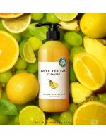 Super Vegitoks Cleanser Byvibes Wonder Bath Yellow 300 ml. คลีนซิ่งเลม่อนสูตรใหม่ล่าสุด 5 in 1 เป็นทั้งคลีนเซอร์ โฟม สครับ ดีท๊อกส์และมาร์คในขวดเดียว กลิ่นหอมเลม่อน ล้างหน้าสะอาด เน้นเพิ่มความกระจ่างใส ลดรอยสิว ด้วยส่วนผสมของผลไม้ที่มีวิตามินซีสูง ช่วยให้ Super Vegitoks Cleanser Byvibes Wonder Bath Yellow 300 ml. คลีนซิ่งเลม่อนสูตรใหม่ล่าสุด 5 in 1 เป็นทั้งคลีนเซอร์ โฟม สครับ ดีท๊อกส์และมาร์คในขวดเดียว กลิ่นหอมเลม่อน ล้างหน้าสะอาด เน้นเพิ่มความกระจ่างใส ลดรอยสิว ด้วยส่วนผสมของผลไม้ที่มีวิตามินซีสูง ช่วยให้