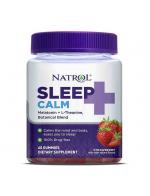 Natrol Sleep + Calm  60 Strawberry Gummies  ของแท้จาก US 100% วิตามินเม็ดกัมมี่นอนหลับ+ผ่อนคลาย รูปแบบเม็ดเจลลี่ รสสตรอเบอรี่ เคี้ยวหนึบ ทานง่าย มีส่วนผสมที่ทรงพลังของเมลาโnนิน ช่วยในการผ่อนคลาย นอนหลับง่าย ตื่นมาอย่างสดชื่น ปลอดโปร่ง ไม่มีอาการมึนงงเหมือ