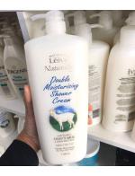 Leivy Naturally Double Moisturising Shower Cream with Goat's Milk 1150 ml. ครีมอาบน้ำที่ให้ความชุ่มชื่นกับผิวกายเป็น2เท่าโดยการรวมกันของน้ำนมแพะทีบริสุทธิ์ที่อุดมไปด้วยวิตามิน A,B & E โปรตีน แร่ธาตุ และกรดไขมัน และโปรตีนน้ำนมซึ่งประกอบด้วย Sodium