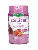 Nature's Truth Vitamins Beauty Collagen GummiesTypes 1 + 3 Natural Strawberry 60 Gummies ਹẺ ʵ ǧ ѹ 2  + ջª ѺآҾ鹼 ˹ѧ  ºاǾóͧҴ