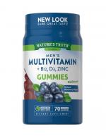 Nature's Truth Vitamins Men's Multivitamin + B12, D3, ZincGummies Natural Blueberry 70 Vegetarian GummiesԵԹѺ ԵԹ 12, 3 ЫԧٻẺҹ ʺʹ ҧѧҹ آҾç 