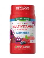 Nature's Truth Vitamins Just 4 Kidz Multivitamin + Probiotic GummiesNatural Berry Punch 60 VegetarianGummies ԵԹѺѺͧ 2 Ǻ ʼ·ҹ ԵԹʹԵҡԡһСͺԵԹҡ ҷ A, C, D, B,E, Zinc