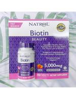 Natrol Biotin Beauty 5000 mcg 250 Fast Dissolve Tablets ا Ǿó  Ҵ 250  ԵԹ͵Թ 5,000 á Ѻ˹ѧкҧ ǧ ͵ԹЪçҡִ鹼ͧسբ ùʹѧ鹴