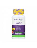 Natrol Biotin Beauty 10,000 mcg 60 Strawberry-FlavoredFast Dissolve Tablets ا Ǿó  觴ǹ ԵԹ͵Թ 10,000 á Ѻ˹ѧкҧ ǧ ͵ԹЪçҡִ鹼ͧسբ ù