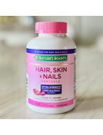 Nature's Bounty Optimal Solutions Hair, Skin & Nails Extra Strength 5.000 mcg Biotin 250 Liquid Softgels ไบโอติน (Biotin) ขนาด 5,000 ไมโครกรัมต่อหน่วยบริโภค บำรุงผม ผิว และเล็บให้สุขภาพดี และอุดมด้วยวิตามิน เอ, วิตามิน บี 1 บี 2 บี 6 บี 12, วิตาม Nature's Bounty Optimal Solutions Hair, Skin & Nails Extra Strength 5.000 mcg Biotin 250 Liquid Softgels ไบโอติน (Biotin) ขนาด 5,000 ไมโครกรัมต่อหน่วยบริโภค บำรุงผม ผิว และเล็บให้สุขภาพดี และอุดมด้วยวิตามิน เอ, วิตามิน บี 1 บี 2 บี 6 บี 12, วิตาม