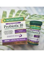 Nature's Bounty Ultra Strength Probiotic 10, 70 Capsules โปรไบโอติก 20,000ล้านตัวต่อ 1 แคปซูล ช่วยระบบย่อยอาหาร เสริมสร้างความสมดุลของร่างกาย ช่วยบรรเทาอาการท้องผูก ให้ระบบขับถ่ายดีขึ้น ทำให้ผิวพรรณสดใส ลดสิว Nature's Bounty Ultra Strength Probiotic 10, 70 Capsules โปรไบโอติก 20,000ล้านตัวต่อ 1 แคปซูล ช่วยระบบย่อยอาหาร เสริมสร้างความสมดุลของร่างกาย ช่วยบรรเทาอาการท้องผูก ให้ระบบขับถ่ายดีขึ้น ทำให้ผิวพรรณสดใส ลดสิว