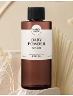Happy Bath Body Oil 250 ml. NO.420 Baby Powder กลิ่นแป้งเด็กหอมบริสุทธิ์จากธรรมชาติ บอดี้ออยล์บำรุงผิวกาย มอยส์เจอไรเซอร์บำรุงผิวเข้มข้น สารสกัดจากน้ำมันธรรมชาติ Argan Oil , Olive Oil Jojoba Seed Oil ,Incarta Passionflower Oil  Happy Bath Body Oil 250 ml. NO.420 Baby Powder กลิ่นแป้งเด็กหอมบริสุทธิ์จากธรรมชาติ บอดี้ออยล์บำรุงผิวกาย มอยส์เจอไรเซอร์บำรุงผิวเข้มข้น สารสกัดจากน้ำมันธรรมชาติ Argan Oil , Olive Oil Jojoba Seed Oil ,Incarta Passionflower Oil