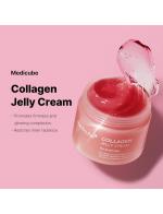 Medicube Collagen Jelly Cream ไซส์ใหญ่ 110 ml. สินค้าแบรนด์เกาหลีขึ้นชื่อเรื่องบูสต์ผิวโกล์ว แบบ Glass Skin เจลลี่ผิวบูสต์หน้าโกลว์ คอลลาเจนโกลว์ลิฟติ้งผิวให้กระชับผิวขึ้น สกินแคร์แบบใหม่แบบสับ มาในรูปแบบเจลลี่ครีม รวมไนอาซินาไมด์และคอลลาเจน มาอยู่ในเนื้อ Medicube Collagen Jelly Cream ไซส์ใหญ่ 110 ml. สินค้าแบรนด์เกาหลีขึ้นชื่อเรื่องบูสต์ผิวโกล์ว แบบ Glass Skin เจลลี่ผิวบูสต์หน้าโกลว์ คอลลาเจนโกลว์ลิฟติ้งผิวให้กระชับผิวขึ้น สกินแคร์แบบใหม่แบบสับ มาในรูปแบบเจลลี่ครีม รวมไนอาซินาไมด์และคอลลาเจน มาอยู่ในเนื้อ