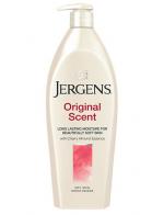 Jergens Original Scent Dry Skin Moisturizer 650 ml. โลชั่นบำรุงผิวกาย เพิ่มความช่มชื่นให้แก่ผิวคะ เหมาะสำหรับผู้ที่ต้องการ คืนความนุ่ม น่าสัมผัสให้แก่ผิวคะ แถมยังมีกลิ่นหอมอ่อนๆของ เชอรี่-อัลมอนด์ด้วยนะคะ