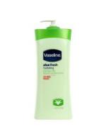 Vaseline Aloe Fresh Hydrating Body Lotion with Aloe & Cucumber Extracts 600ml. USA. โลชั่นสูตรว่านหางจรเข้และแตงกวา คืนความสดชื่นให้แก่ผิว ด้วยส่วนผสมของสารสกัดจากว่านหางจระเข้ออแกนิก บำรุงผิวให้กระจ่างใส เนียนนุ่ม ลดเลือนจุดด่างดำและสีผิว Vaseline Aloe Fresh Hydrating Body Lotion with Aloe & Cucumber Extracts 600ml. USA. โลชั่นสูตรว่านหางจรเข้และแตงกวา คืนความสดชื่นให้แก่ผิว ด้วยส่วนผสมของสารสกัดจากว่านหางจระเข้ออแกนิก บำรุงผิวให้กระจ่างใส เนียนนุ่ม ลดเลือนจุดด่างดำและสีผิว