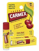 Carmex Lip Balm Click Stick SPF 15 (Cherry) ลิปปาล์มบำรุงปากกลิ่นเชอรี่ ไม่มีสี เพิ่มความชุ่มชื่นให้ริมฝีปากดูอิ่มเอิบไม่เเห้งเเตกเป็นขุยค่ะ Carmex Lip Balm Click Stick SPF 15 (Cherry) ลิปปาล์มบำรุงปากกลิ่นเชอรี่ ไม่มีสี เพิ่มความชุ่มชื่นให้ริมฝีปากดูอิ่มเอิบไม่เเห้งเเตกเป็นขุยค่ะ