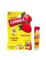 Carmex Lip Balm Click Stick SPF 15 (Strawberry) ลิปมันชนิดพิเศษสำหรับรักษาริมฝีปากไม่ให้แห้ง แตกเป็นขุย ลบรอยดำคล้ำที่ริมฝีปากทำให้ปากเป็นสีชมพู ใสและตึง คุณภาพคุ้มเกินราคา Carmex Lip Balm Click Stick SPF 15 (Strawberry) ลิปมันชนิดพิเศษสำหรับรักษาริมฝีปากไม่ให้แห้ง แตกเป็นขุย ลบรอยดำคล้ำที่ริมฝีปากทำให้ปากเป็นสีชมพู ใสและตึง คุณภาพคุ้มเกินราคา