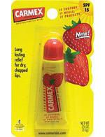 Carmex Moisturizer Lip Blam Sunscreen SPF 15 #Strawberry ลิปบาล์มแบบหลอดบีบ เนื้อเจลใสกลิ่นสตอเบอรี่ บำรุงให้ริมฝีปากชุ่มชื้น ไม่แห้งคล้ำ ขาวอมชมพู พร้อมกันแดดด้วยค่า SPF 15